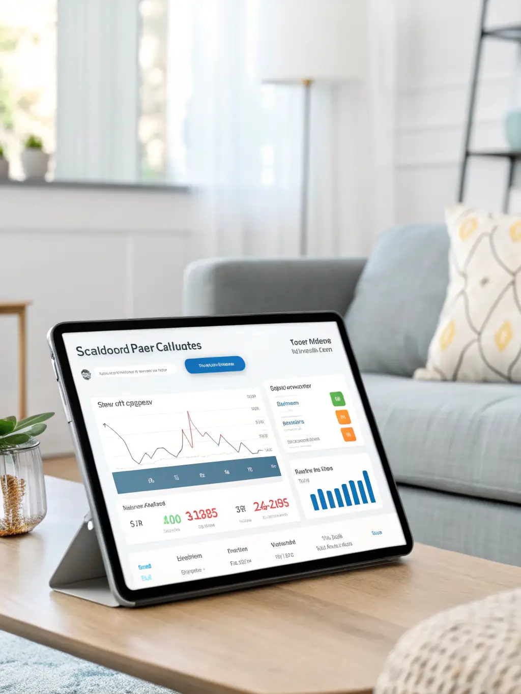 A digital illustration depicting rent collection via an online portal, showcasing the ease and efficiency of PPG Homes' rent collection system for both owners and tenants.